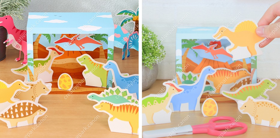 Celebra el día del niño - Diorama de dinosaurios