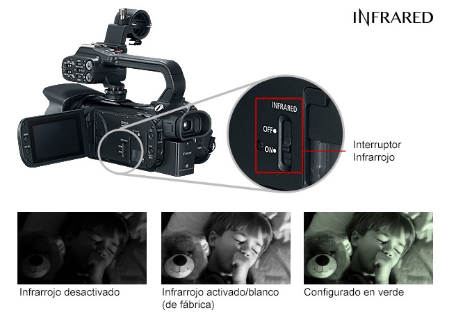 XA11 - Modo de grabación infrarrojo