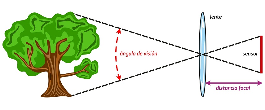 Tipos de óptica - Ángulo de visión